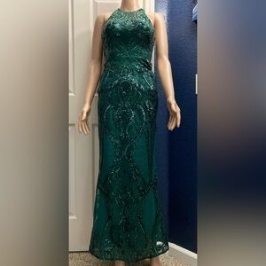 Emerald Sleeveless Maxi Dress